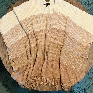 Ombré Ruana with tassels